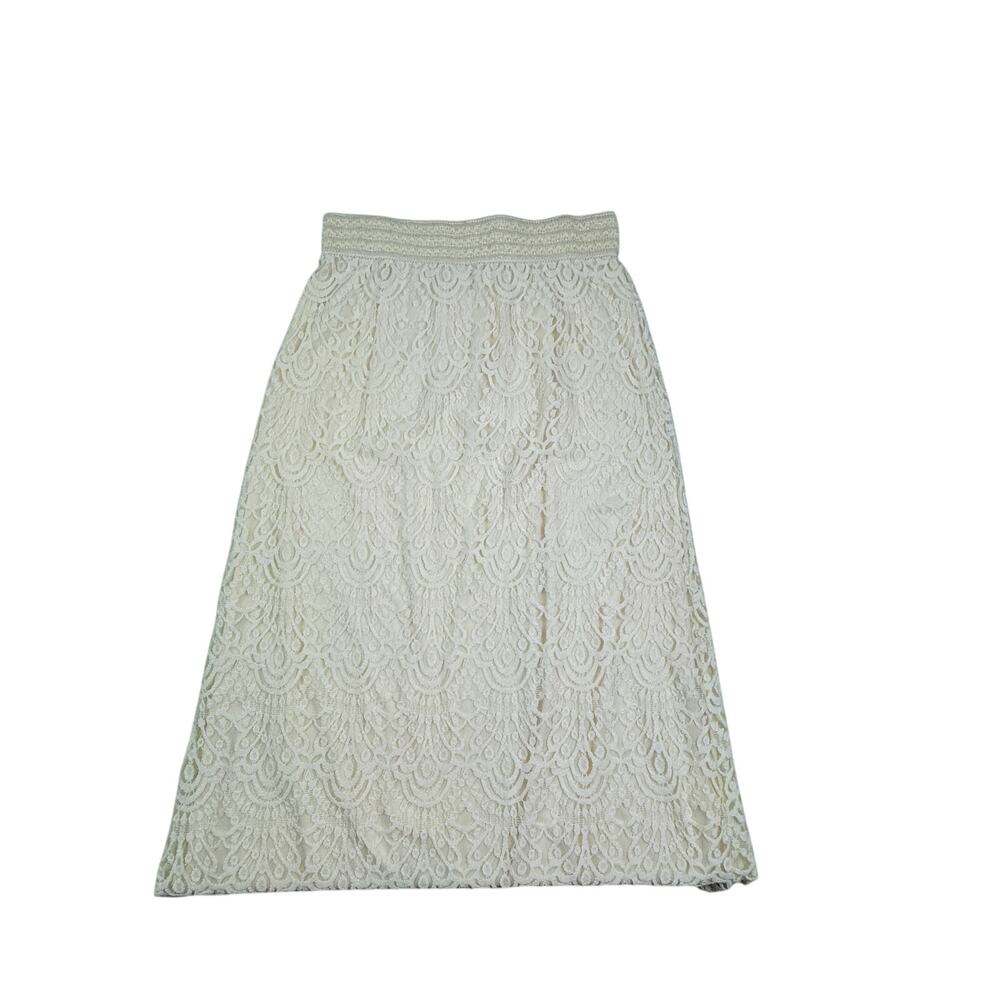 Cato Boho Hippie Festival Cottagecore Crochet Lace Maxi Skirt Women's Size L - Picture 3 of 9